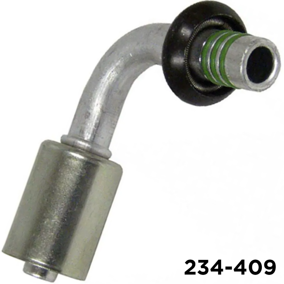Beadlock Fitting Spring Lock 90 Degree #8 Male x #8 Hose