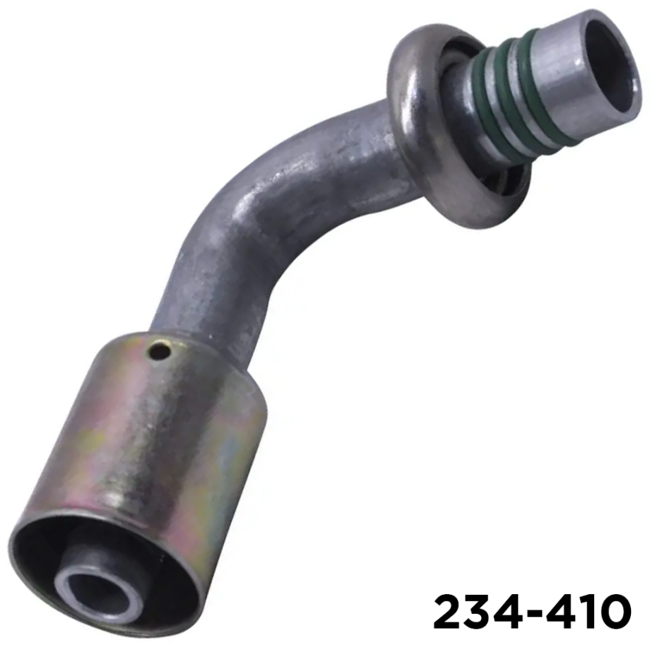Beadlock Fitting Spring Lock 90 Degree #10 Male x #10 Hose