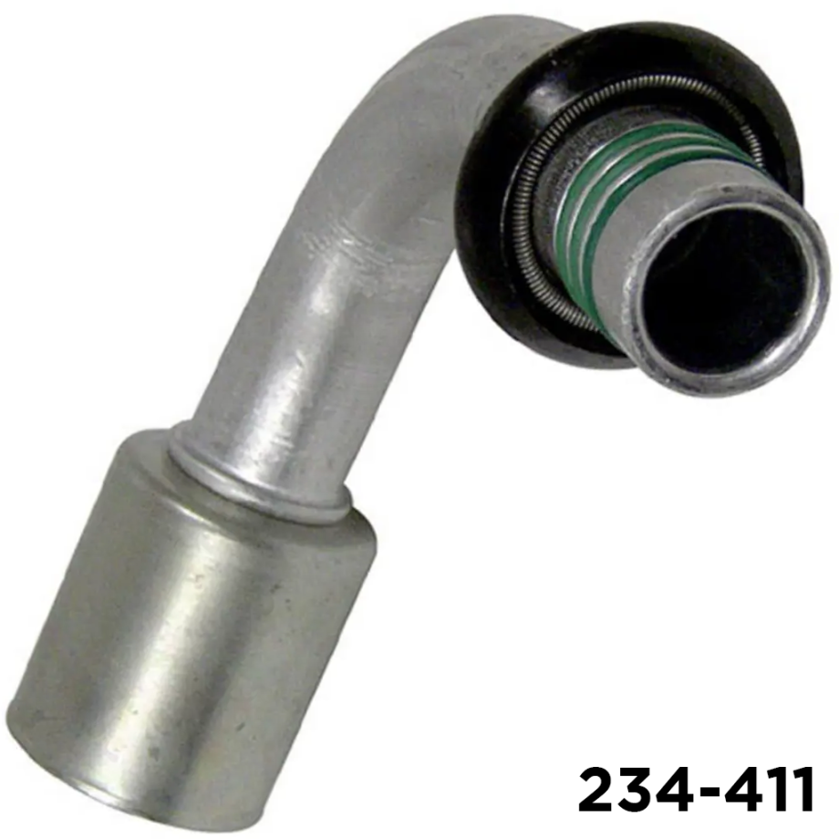 Beadlock Fitting Spring Lock 90 Degree #12 Male x #12 Hose