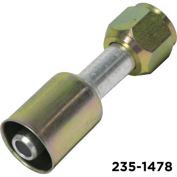 Beadlock Fitting Straight #10 Female Flare x #12 Hose