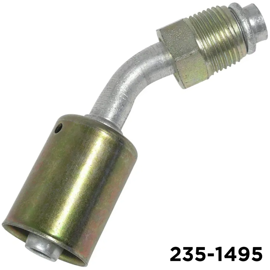 Beadlock Fitting 45 Degree #8 Male Oring x #8 Hose