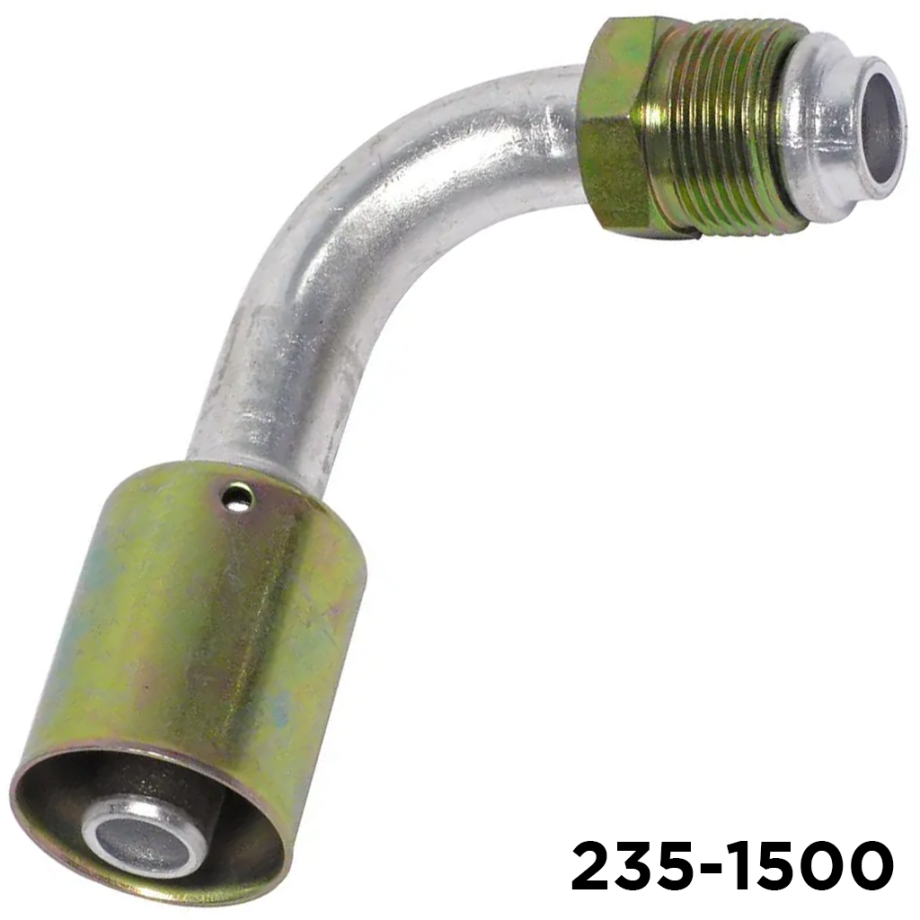 Beadlock Fitting 90 Degree #10 Male Oring x #10 Hose