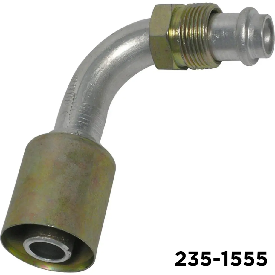 Beadlock Fitting 90 Degree #10 Male O-ring x #12 Hose