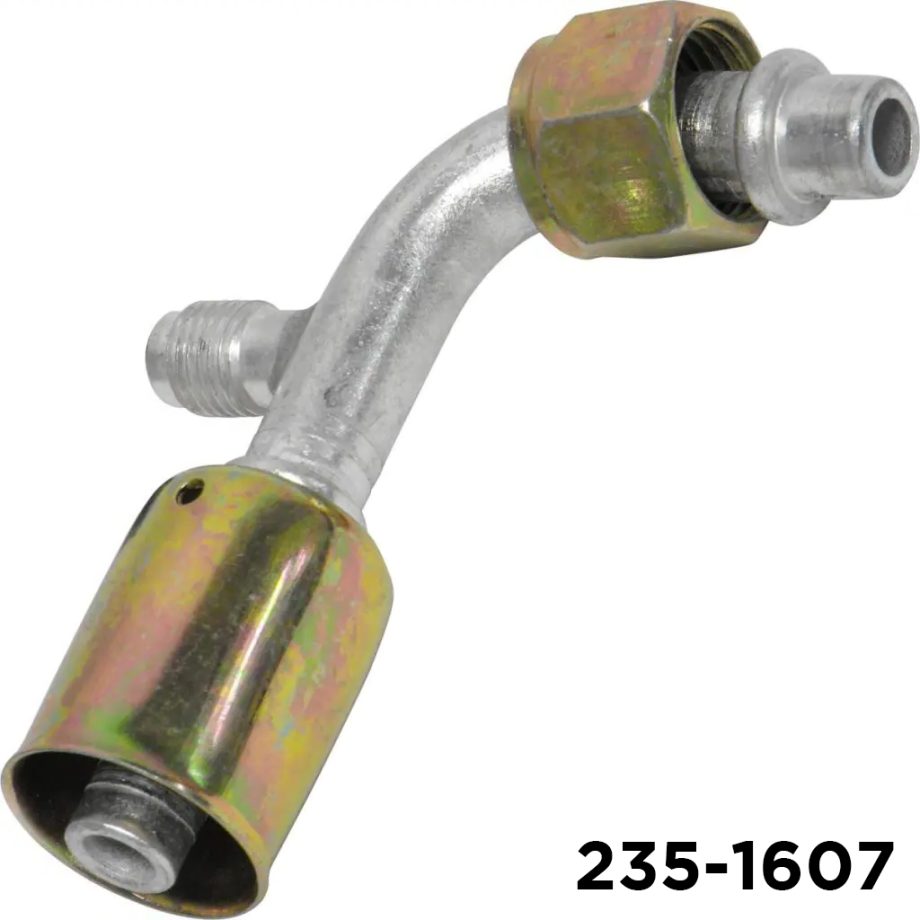 Beadlock Fitting 90 Degree R12 Port #8 Female Oring x #8 Hose