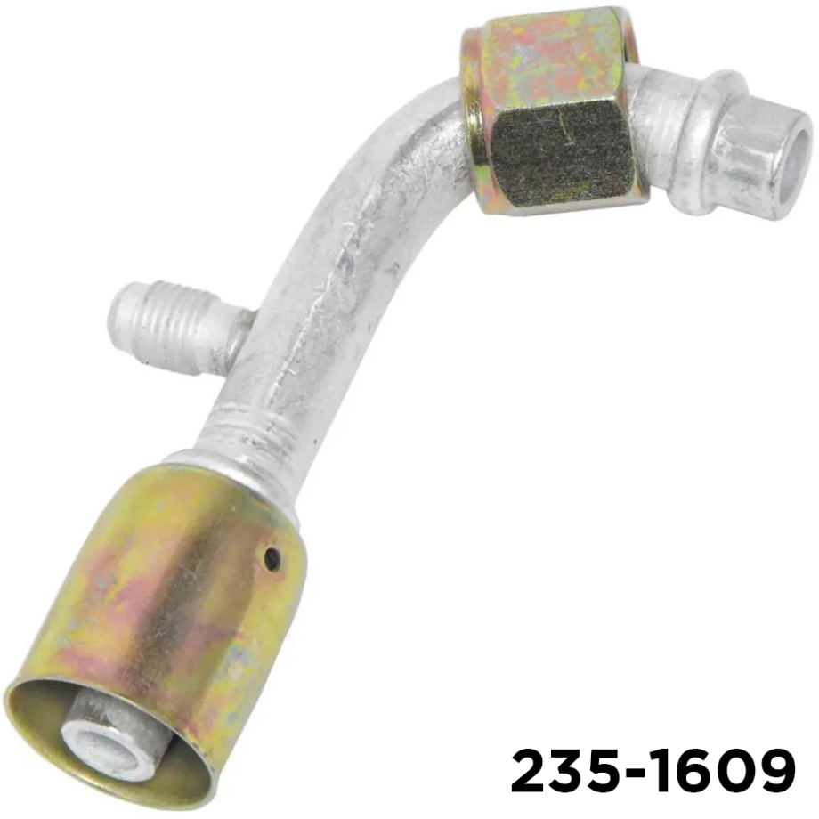 Beadlock Fitting 90 Degree R12 Port #10 Female Oring  x #10 Hose