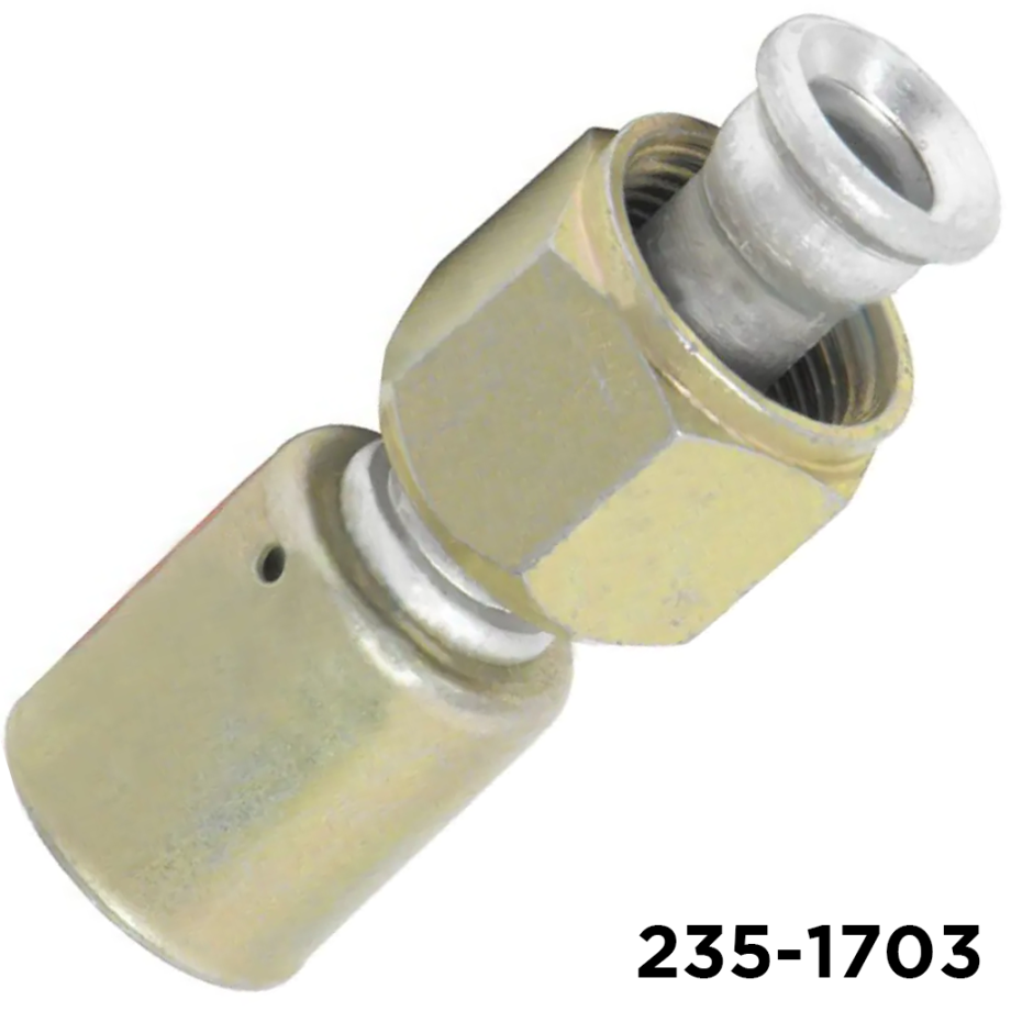 Beadlock Fitting Metric Straight 18mm Female Oring x #6 Hose