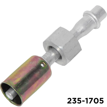 Beadlock Fitting Metric Straight 20mm Female Oring x #6 Hose