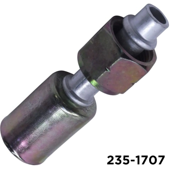 Beadlock Fitting Metric Straight 20mm Female Oring x #8 Hose