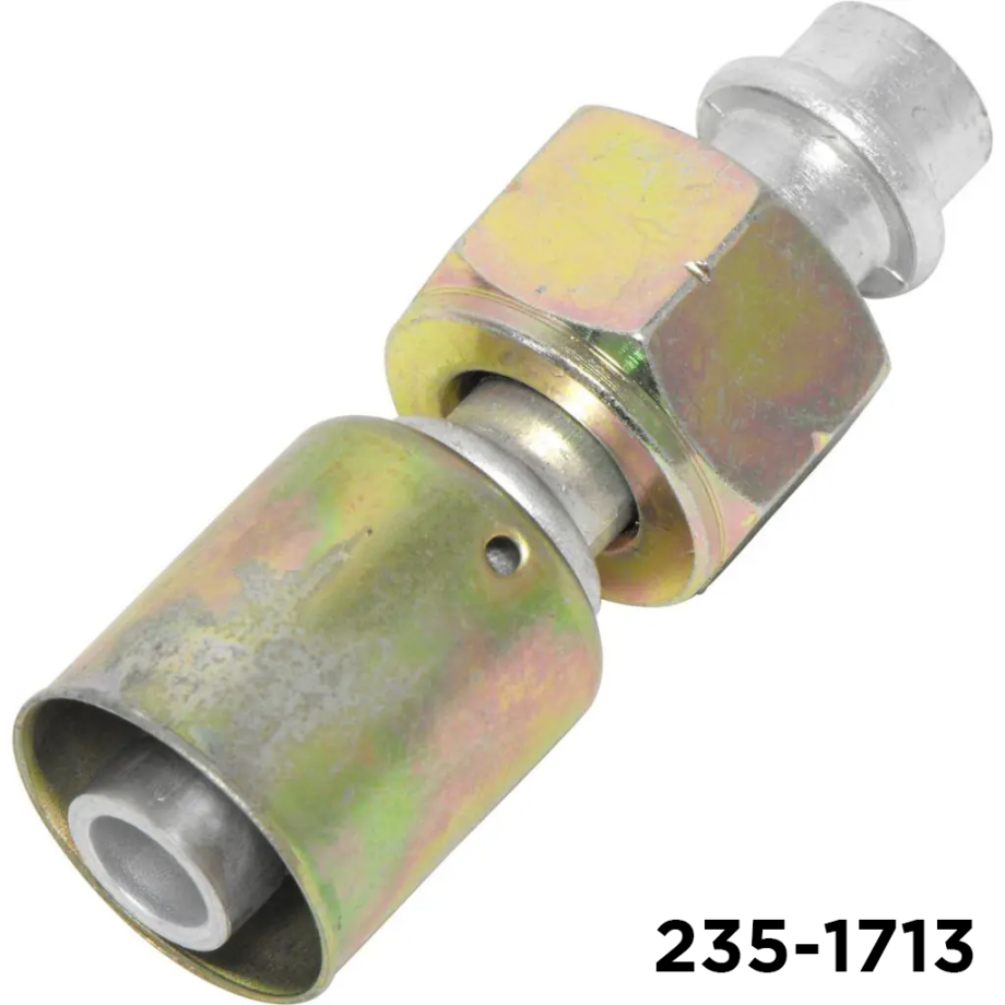 Beadlock Fitting Metric Straight 27mm Female Oring x #12 Hose