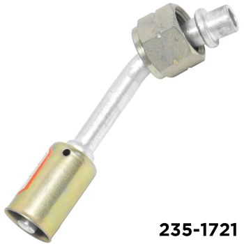 Beadlock Fitting 45 Degree Metric 20mm Female Oring x #6 Hose