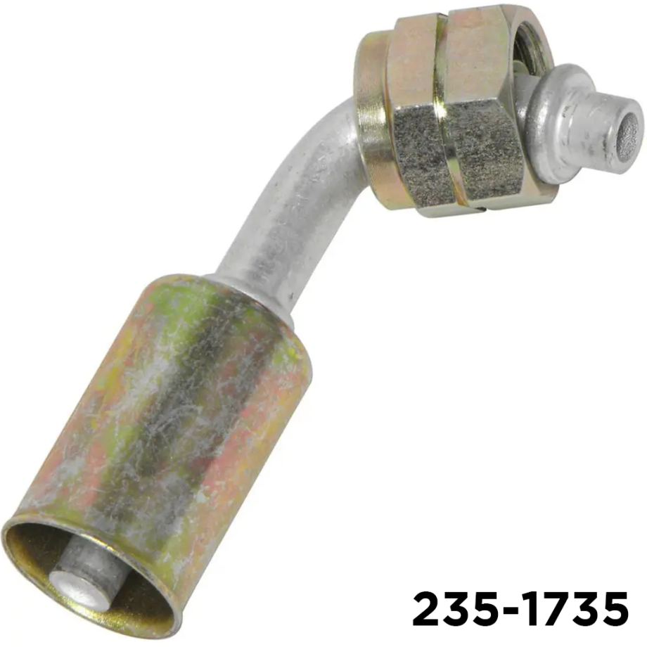 Beadlock Fitting 90 Degree Metric 18mm Female Oring x #6 Hose