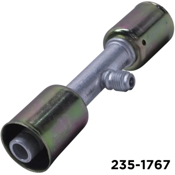 Beadlock Fitting Straight Splicer #12 Hoses W/ R12 Service Port