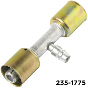 Beadlock Fitting Straight Splicer #12 Hoses w/R134a Low Side Port