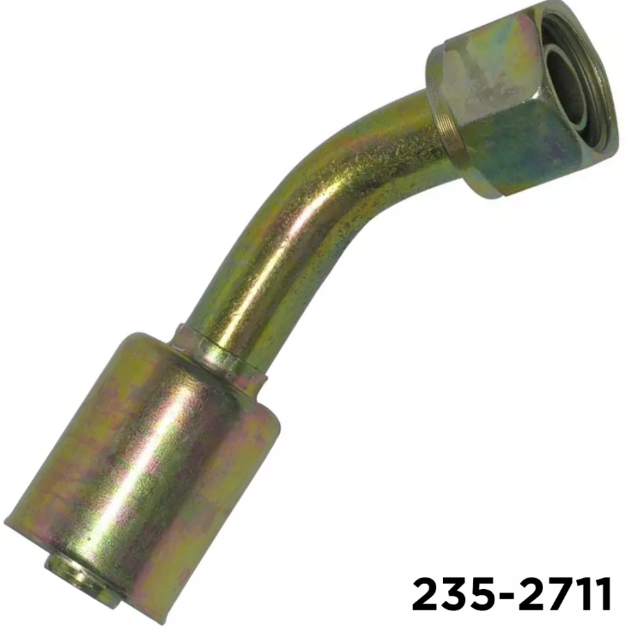 Beadlock Fitting Steel 45 Degree #12 Female Oring x #12 Hose