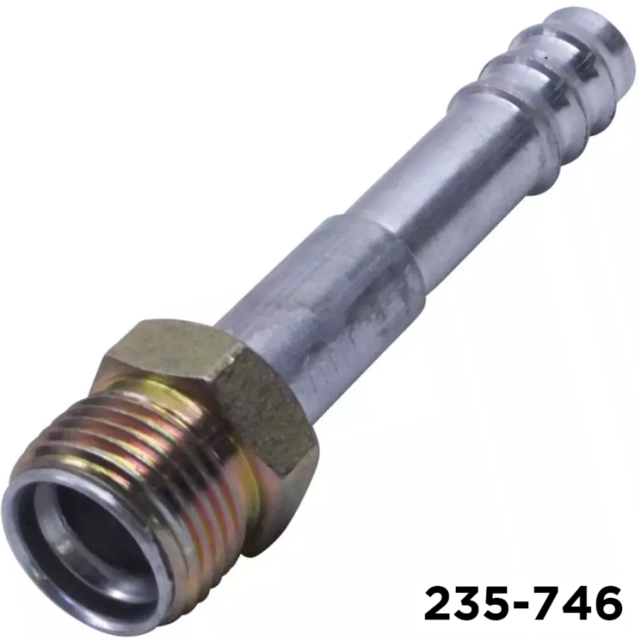 Fitting Barb Straight #8 Male Insert Oring x #8 Hose