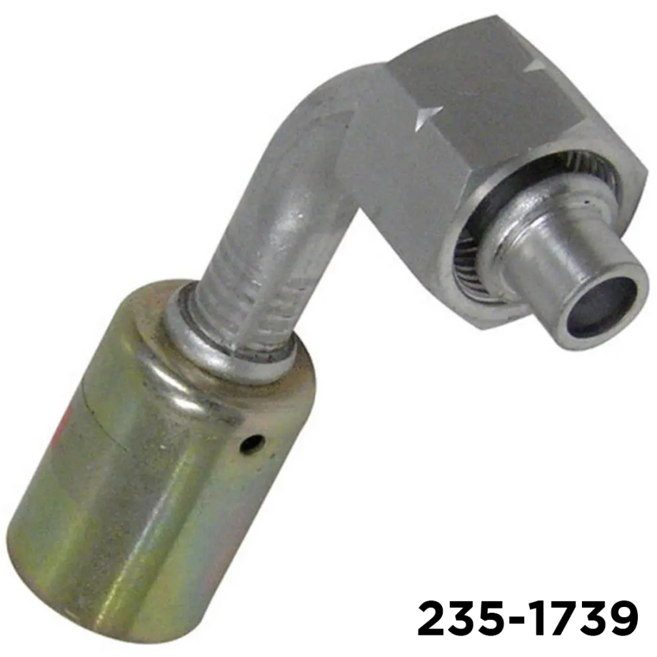 Beadlock Fitting 90 Degree Metric 20mm Female Oring x #8 Hose