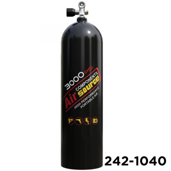 Air Source 3000 PSI 80 Cubic Foot Air Cylinder Black