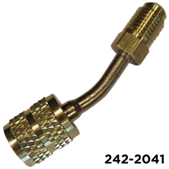 Adapter Swivel 1/4 Male Flare x 5/16 Female Flare Mini Split / 410A 45Degree