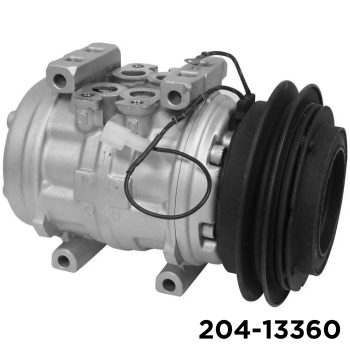 REMAN 10P13C A/C COMPRESSOR WITH SINGLE GROOVE CLUTCH 12V