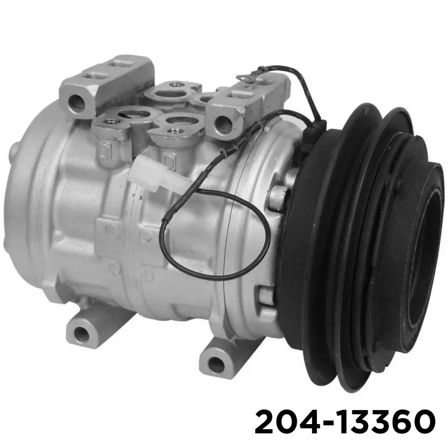 REMAN 10P13C A/C COMPRESSOR WITH SINGLE GROOVE CLUTCH 12V