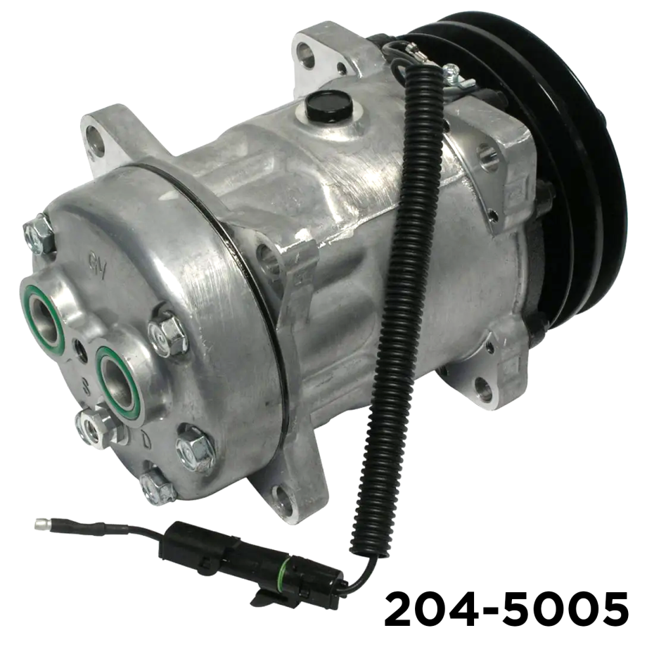 A/C COMPRESSOR NEW WITH CLUTCH SD7H15 - DOUBLE GROOVE CLUTCH - 12v