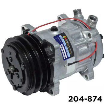 Compressor Sanden SD7H15 4663 Vertical Oring 125mm 2 Groove Clutch 12V Ear Mount