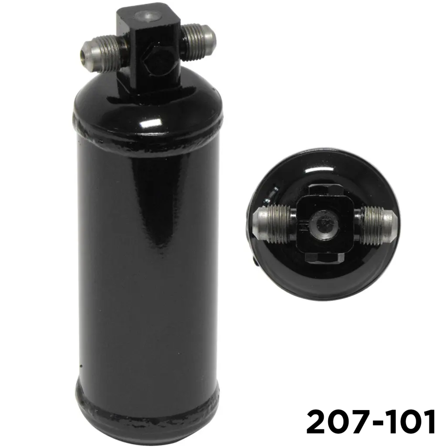 Receiver Drier 3/8 Male Flare X 3/8 Male Flare  No Ports Aftermarket & Honda Accord 80-81