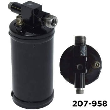 Receiver Drier / Motor Home 2.5 in x 6 in 18mm Male Insert Oring x 12mm QD