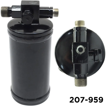 Receiver Drier / Motor Home 2.5 in x 6 in 3/8 #6 x 12mm QD