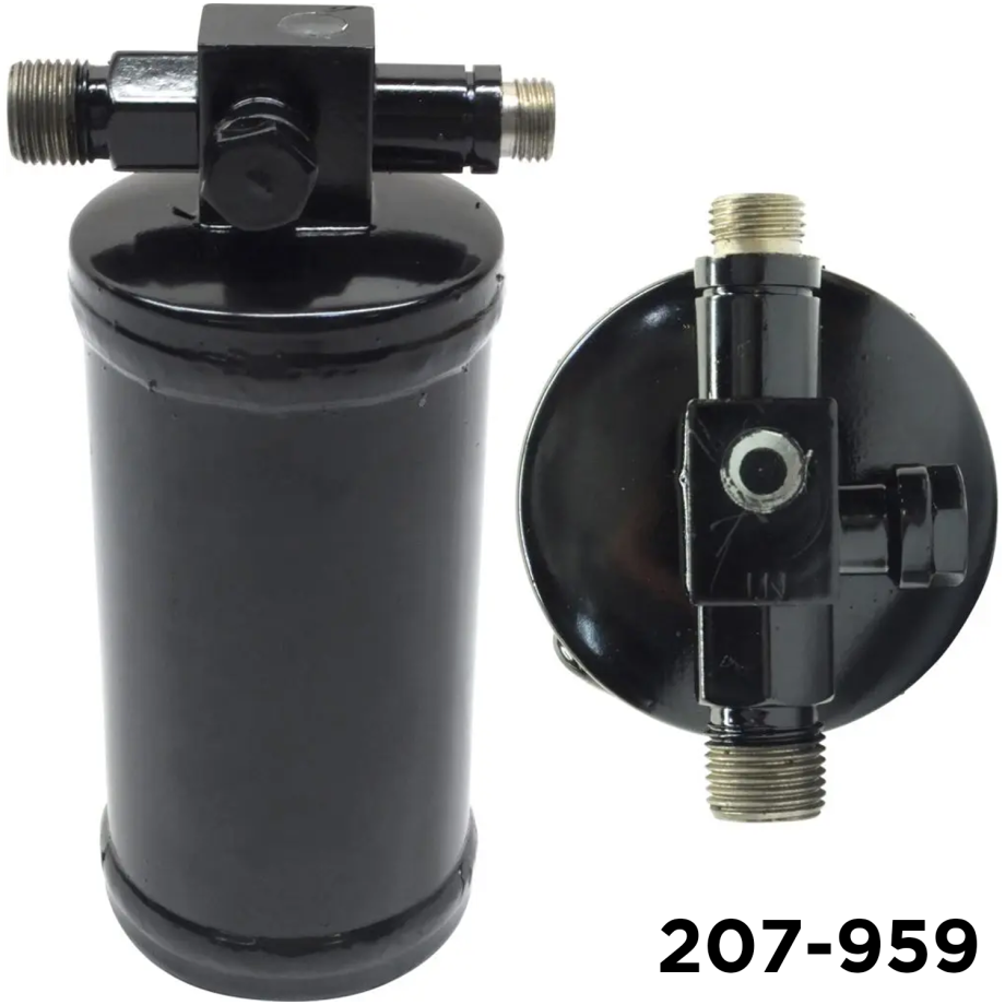 Receiver Drier / Motor Home 2.5 in x 6 in 3/8 #6 x 12mm QD