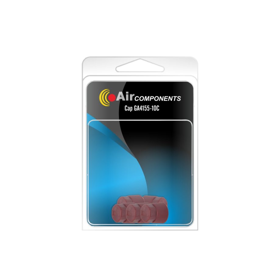 Service Cap 134a High Side JRA M10 X 1.25 16mm Red (5 Pk)