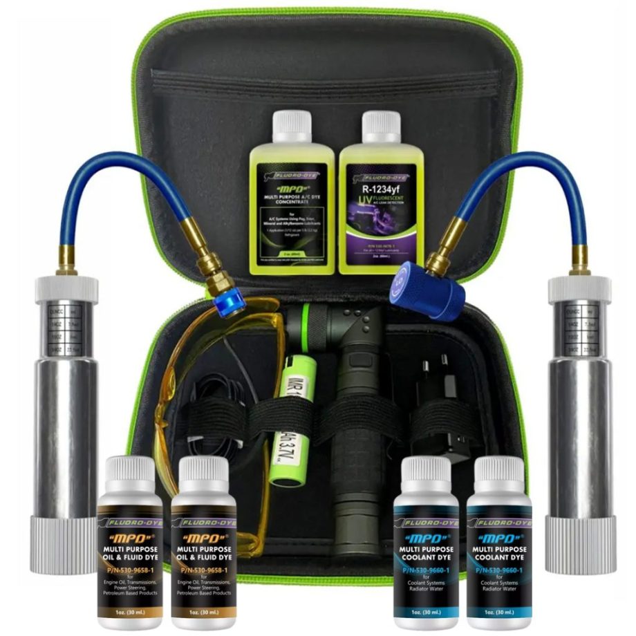 Fluoro-Dye MPD™ Master Start Up Kit With UV & Flash Light & 52 Applications of Dye