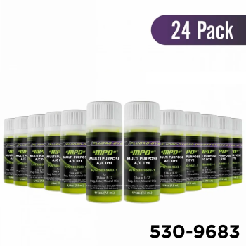 Fluoro-Dye MPD™ 134a & R-12 Universal A/C Dye 1/4 oz. 24 Pack (24 Applications)