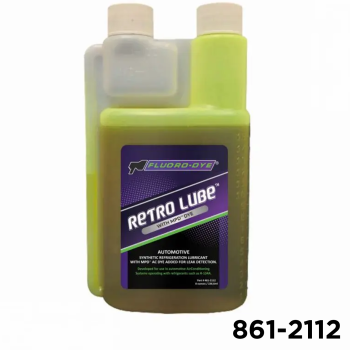 Retro Lube A/C Compressor Lubricant With Universal A/C Dye For 134a & R12 8oz