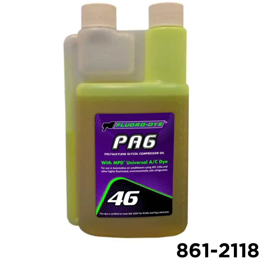 PAG 46 A/C Compressor Lubricant with MPD™ Universal A/C Dye 8oz