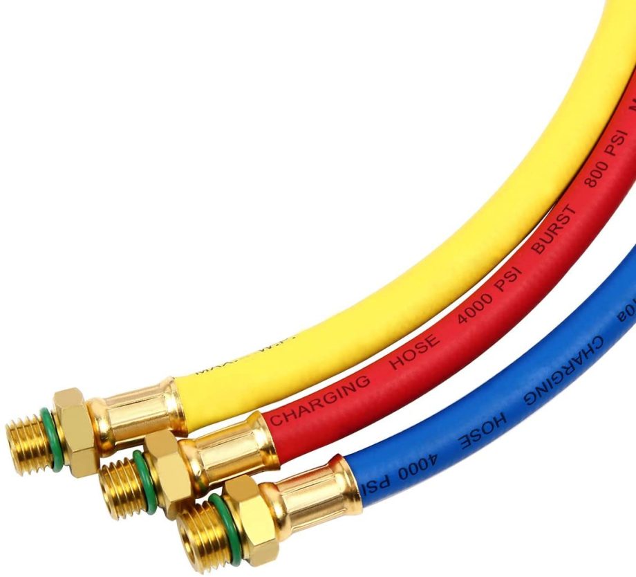 1234YF Gauge Set Aluminium W/ 60" Hoses 4 Way