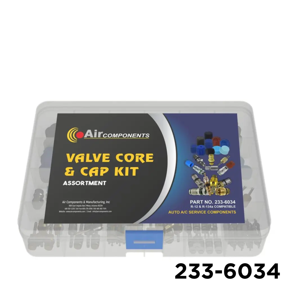 Master Valve Core, Cap And Service Port Kit 134a & R-12