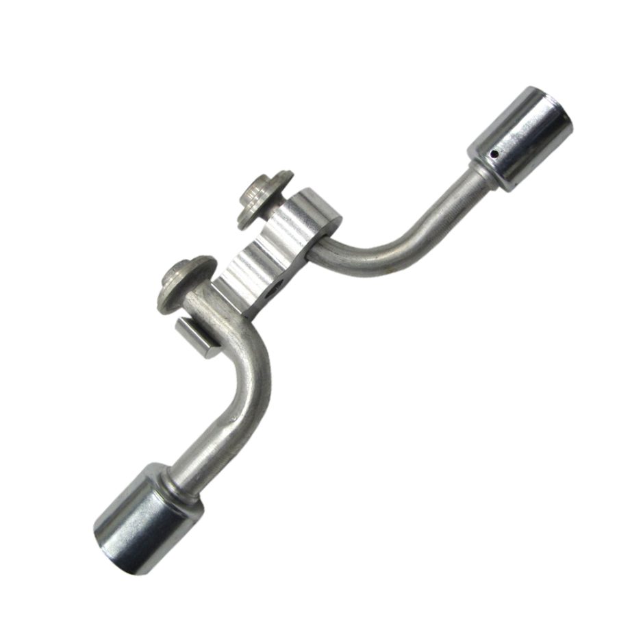 Compressor Fitting Manifold 90 Degree #8 x # 12 GM Double Swivel