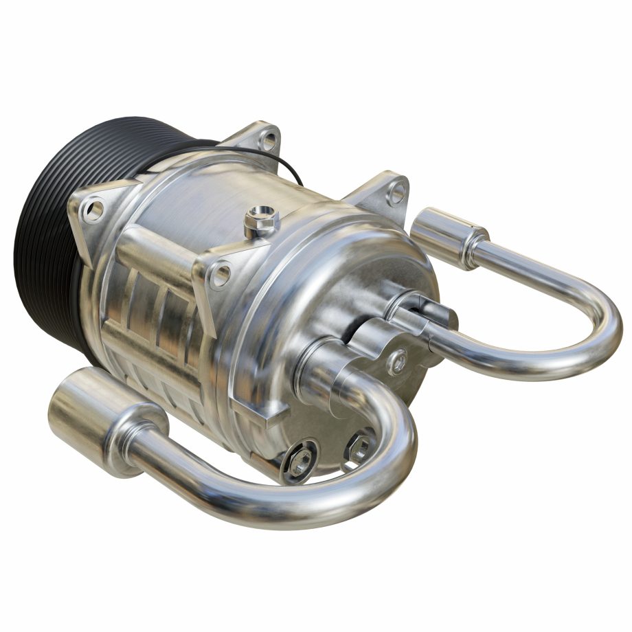 Compressor Fitting Manifold 180 Deg #8 x #12 GM Double Swivel
