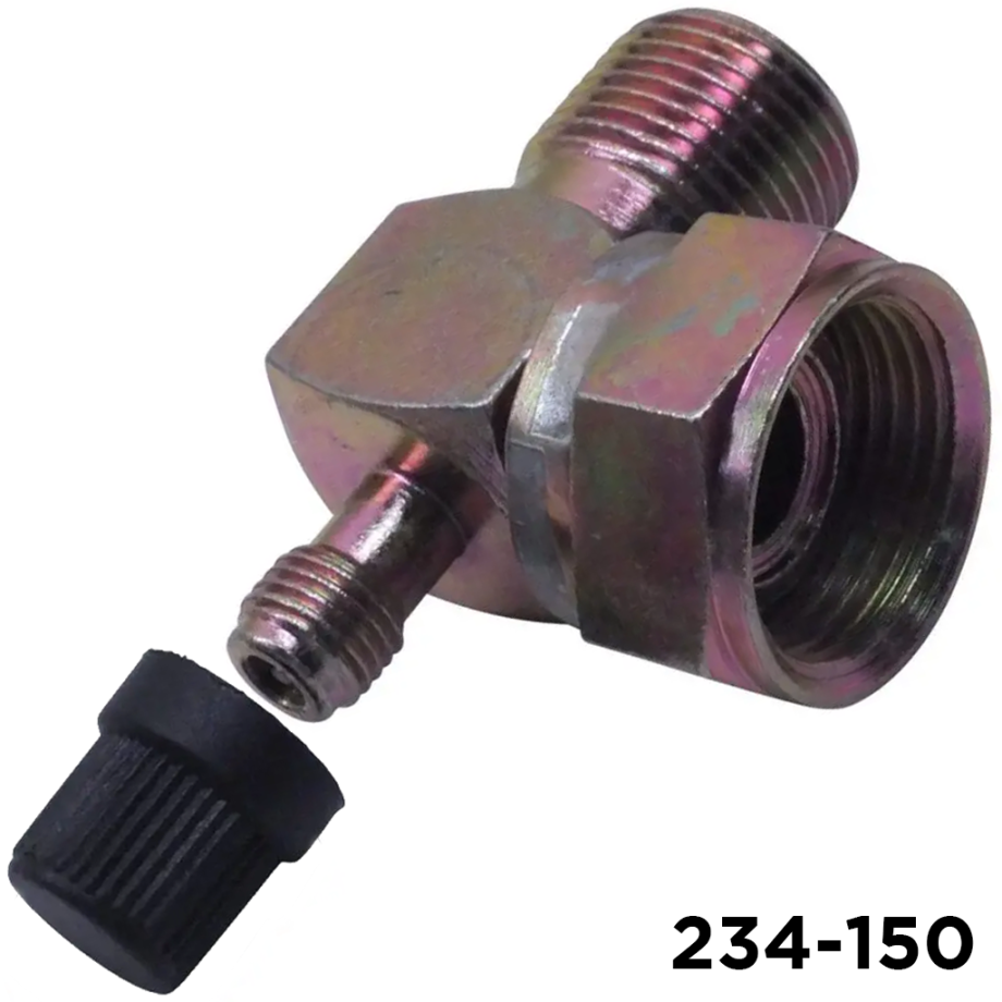 Compressor Service Valve Fitting #10 Oring x Rotolock 90 Deg