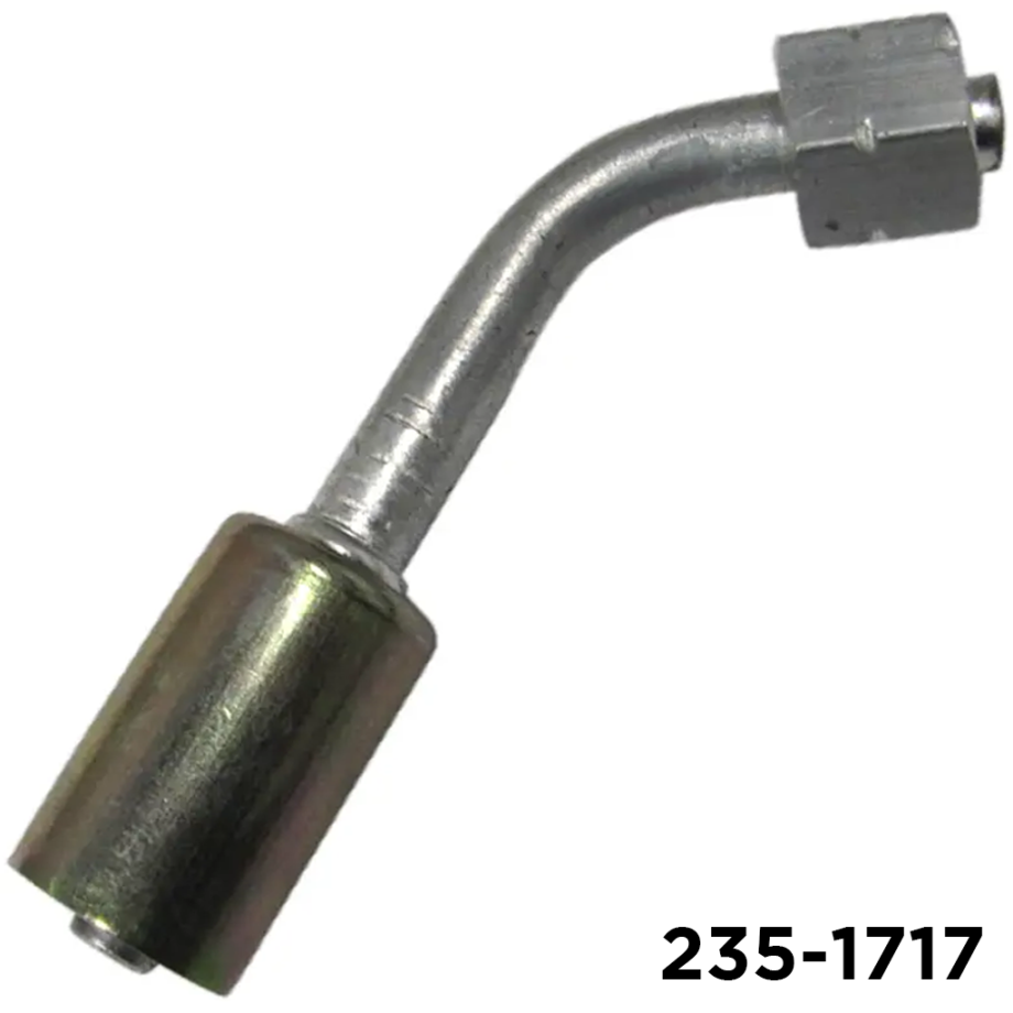 Beadlock Fitting 45 Degree Metric 16mm Female Oring X #6 Hose