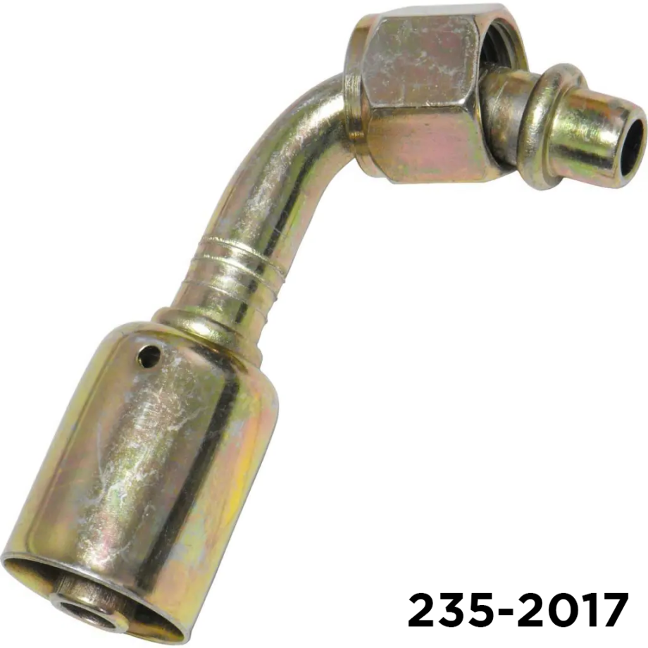 Beadlock Fitting Steel 90 Degree #8 Female Oring x #8 Hose