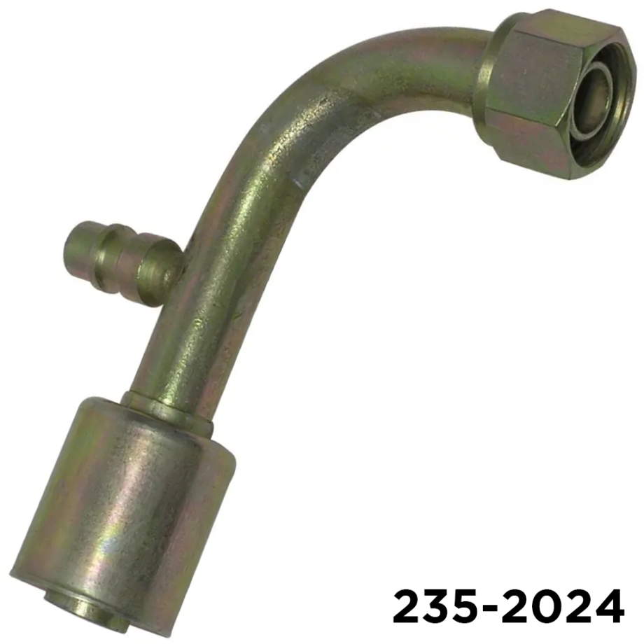 Beadlock Fitting Steel 90 Degree R134 13mm Service Port #10 Femal