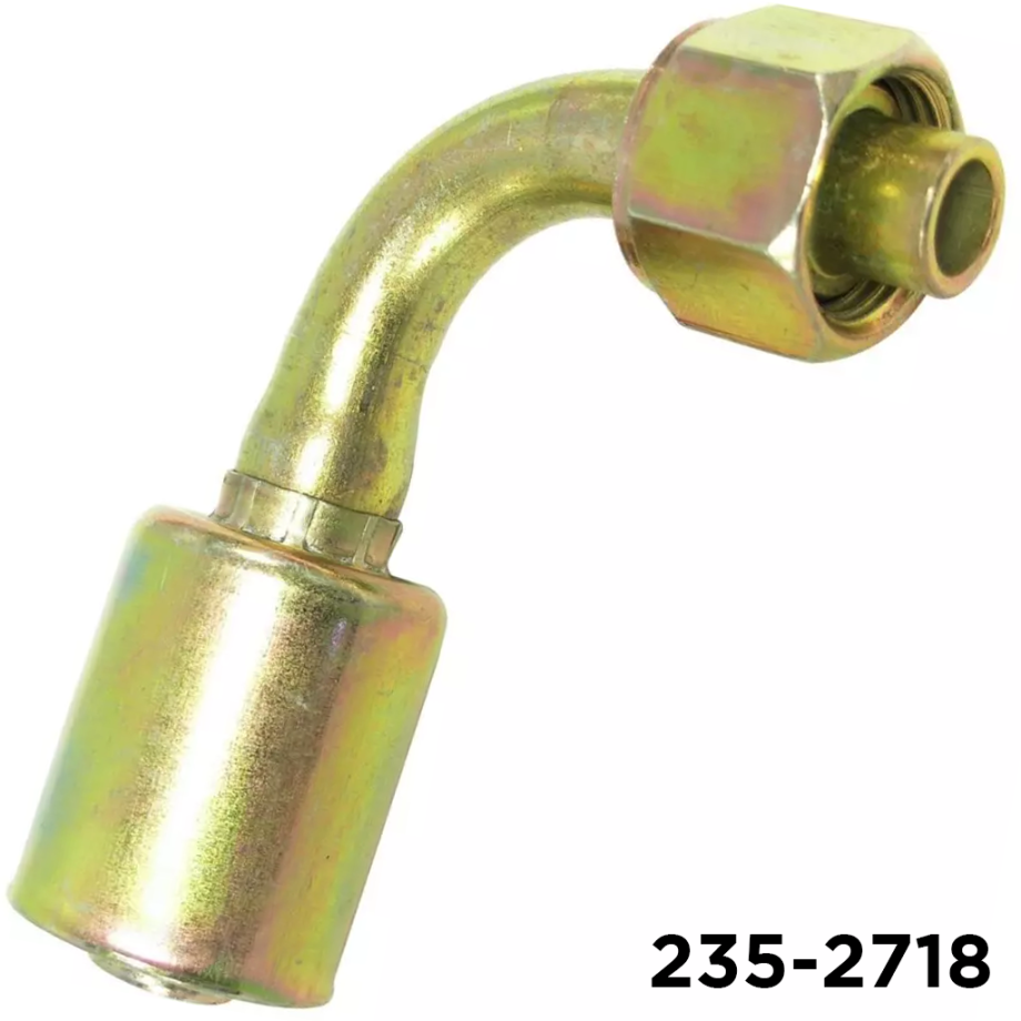 Beadlock Fitting Steel 90 Degree #12 Female Oring x #12 Hose