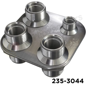 Bulkhead Fitting #6, #10, #10, #10 Square W/Fittings & Orings