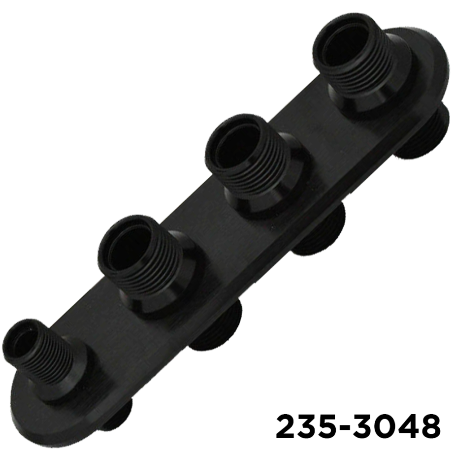 Bulkhead Fitting #6, #10, #10, #10 Plate Rectangular 4 Hole