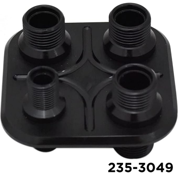Bulkhead Fitting #6, #10, #10, #10 Plate Diamond 4 Hole