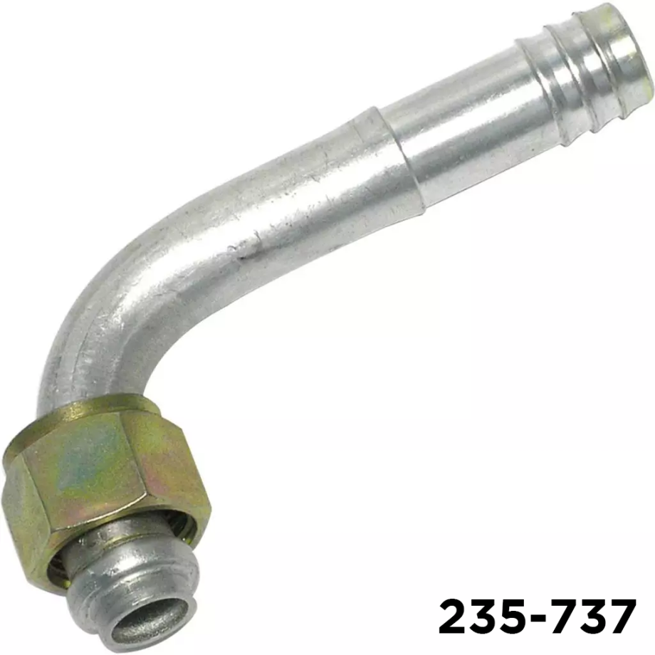Fitting Barb 90 Degree #10 Female Oring x #12 Hose