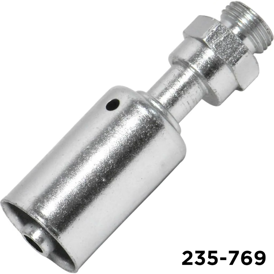 Beadlock Fitting Steel Straight #6 Male Insert Oring Quick Disc