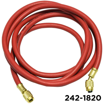 R-12 Charging Hose 96" Red 1/4" Female Fittings